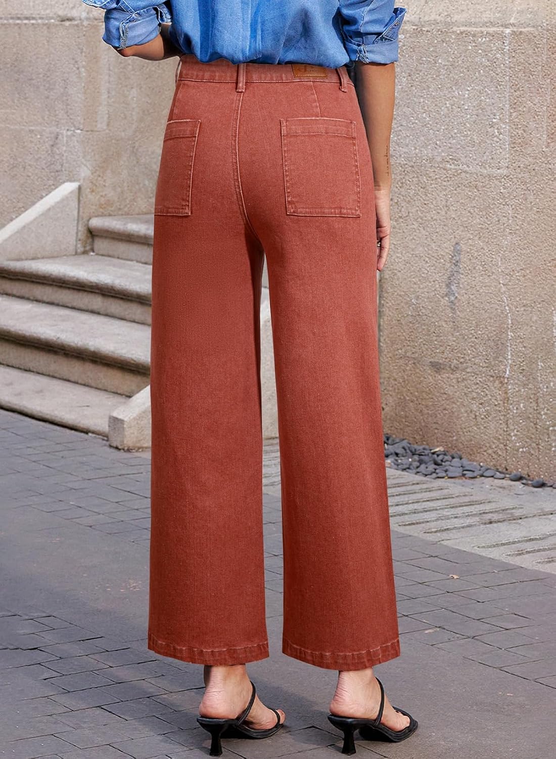Thumbnail 2 de Sidefeel Wide Leg High Waisted Jeans