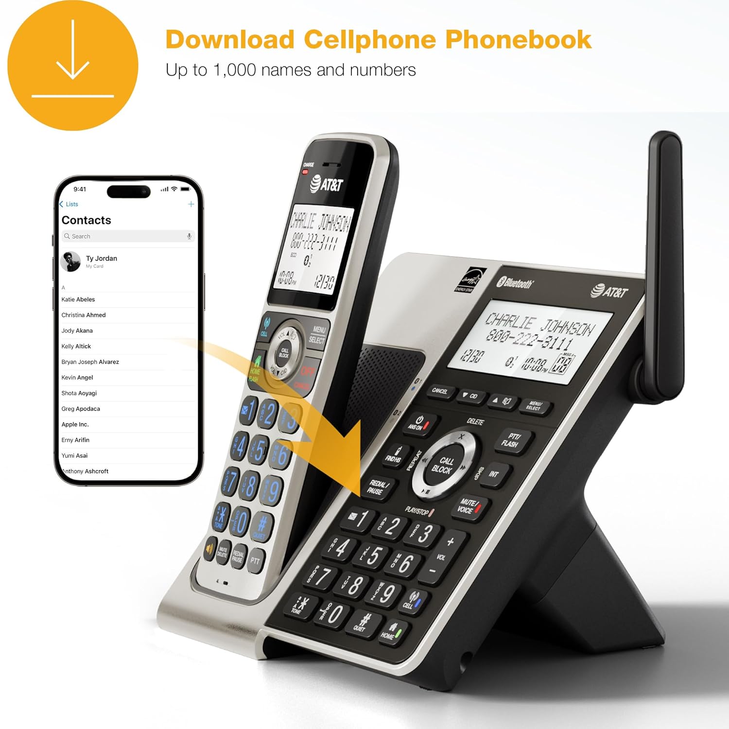 Thumbnail 4 de AT&T BL3107-5 Cordless Phone with Bluetooth