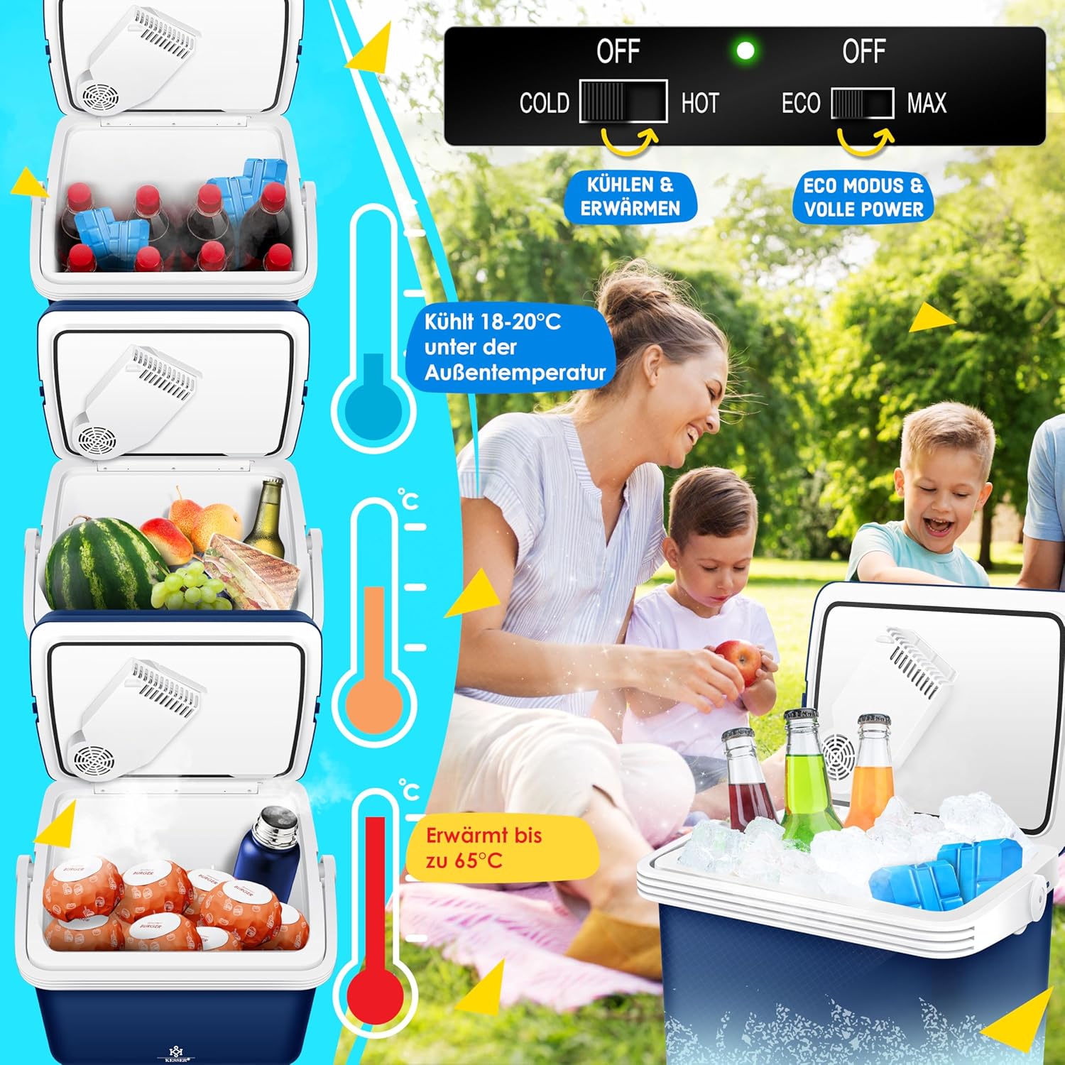Thumbnail 3 de KESSER Kühlbox Thermobox 32Liter