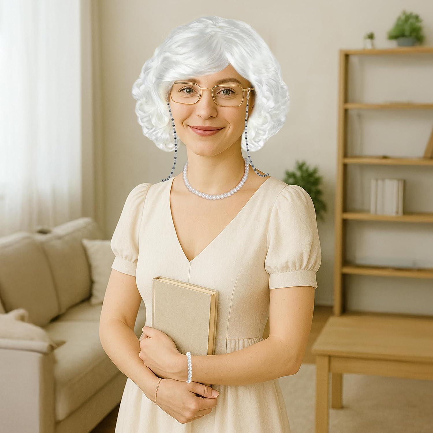 Thumbnail 4 de Huskein 100 Days Grandma Costume 23 in ðŸŽ