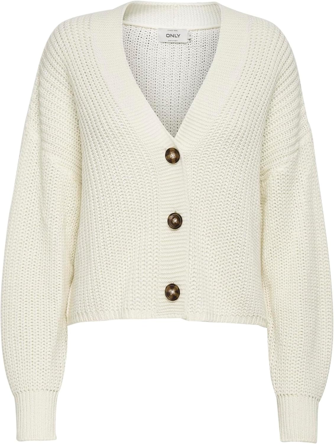 ONLY ONLCAROL Nice L/S Cardigan KNT NOOS – Strickjacke mit Knöpfen, grob gestrickt, locker geschnitten