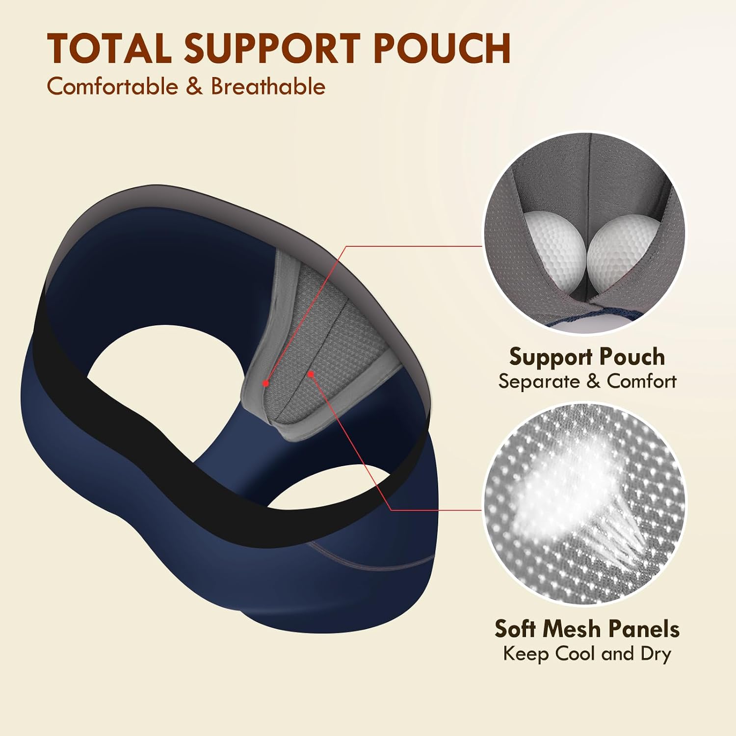 Thumbnail 1 de IGOLUMON 7-Pack Men's Boxer Briefs with Bamboo Rayon and 3D Support Pouch