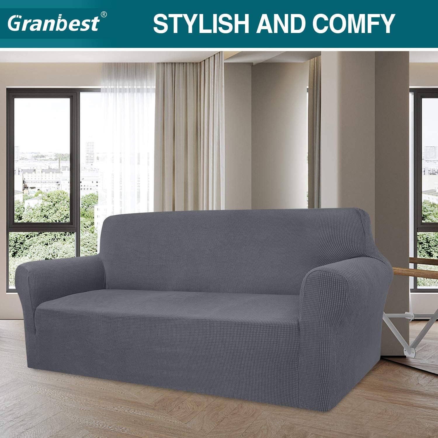 Thumbnail 1 de Granbest Copridivano elasticizzato jacquard per divano 🛋