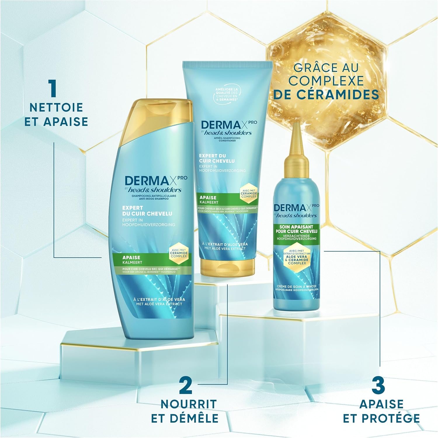 Thumbnail 6 de DermaXPro by Head & Shoulders Soin Apaisant — 145 ml, apaise et hydrate le cuir chevelu sans pellicules