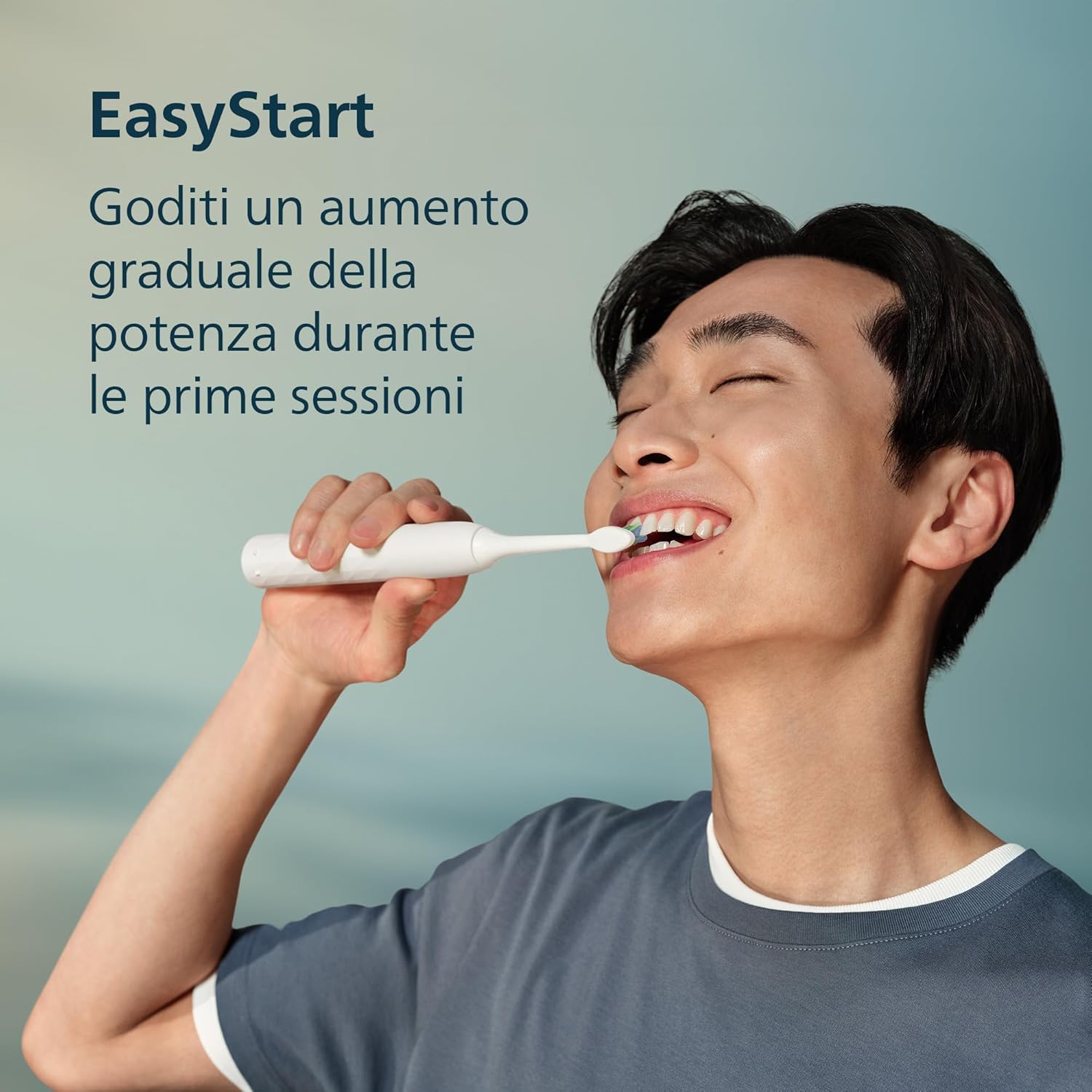 Detalle de Spazzolino elettrico Philips Sonicare Serie 2100 HX4021/01: pulizia efficace e uso quotidiano