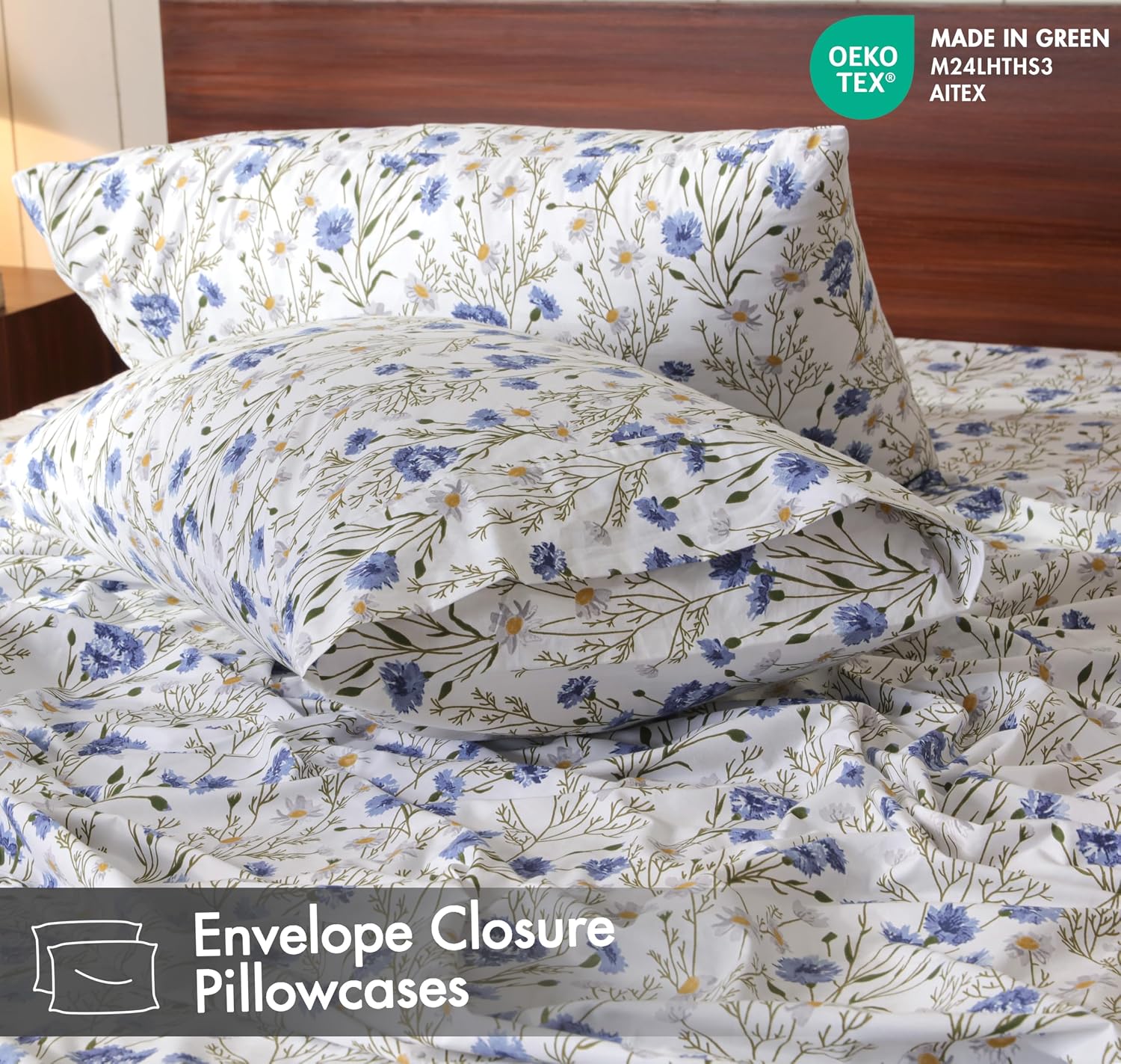 Thumbnail 4 de RUVANTI 100% Cotton Percale Sheets