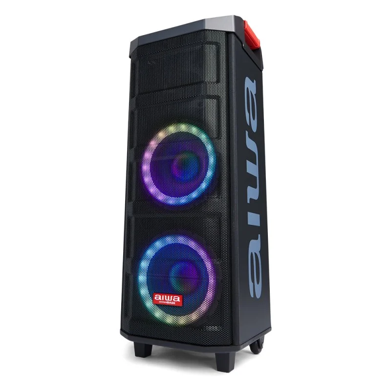 Detalle 2 de Aiwa KBTUS-608: Altavoz portátil Bluetooth para fiestas con karaoke y 600 W