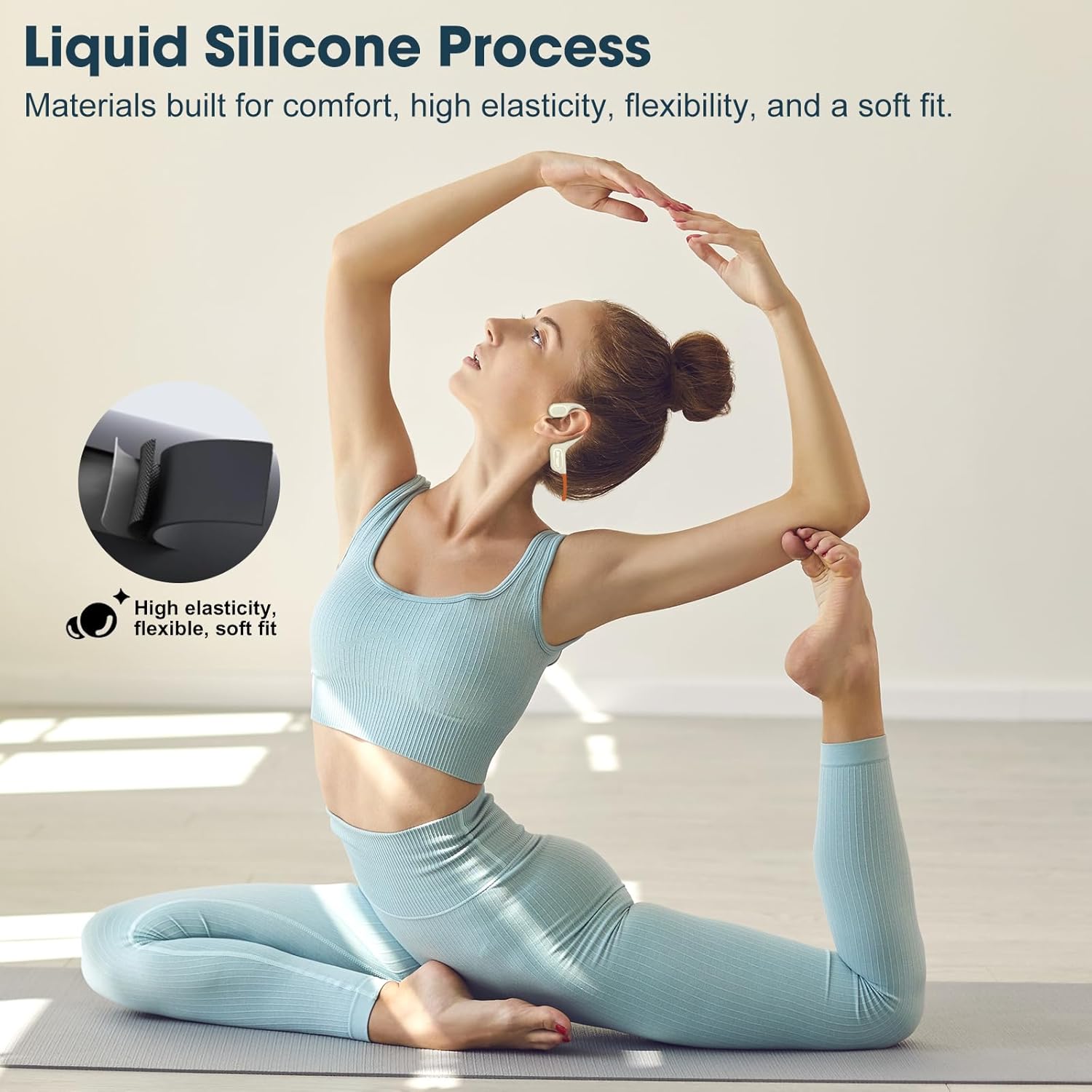 Thumbnail 4 de Soft Liquid Silicone Bone Conduction Headphones 32GB