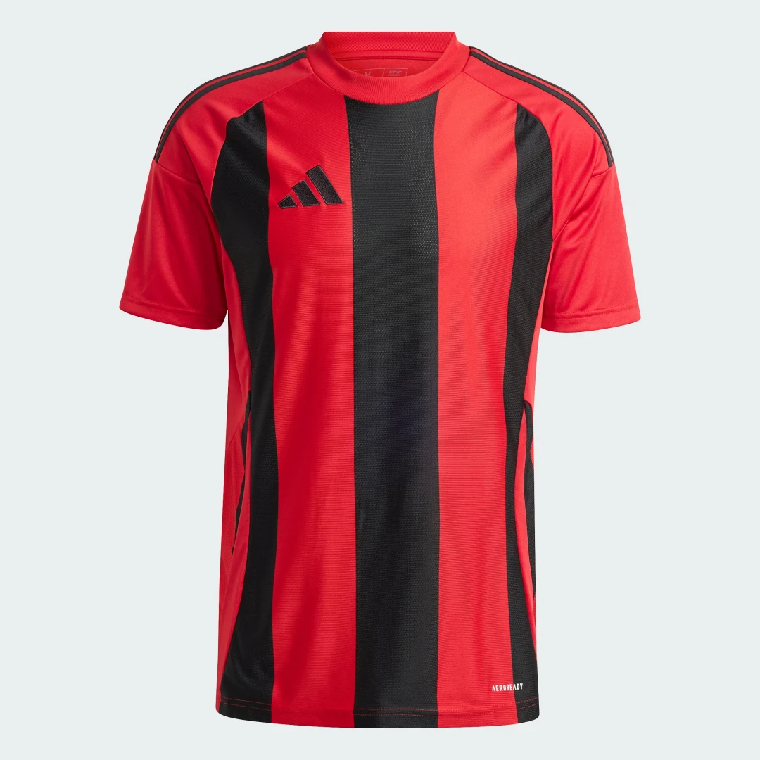 Detalle de Camiseta Striped 24 de Adidas — Rojo