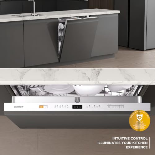 Detalle 2 de COMFEE' Fully Integrated Dishwasher, 14 Place Settings, Wi-Fi and Auto Door Drying