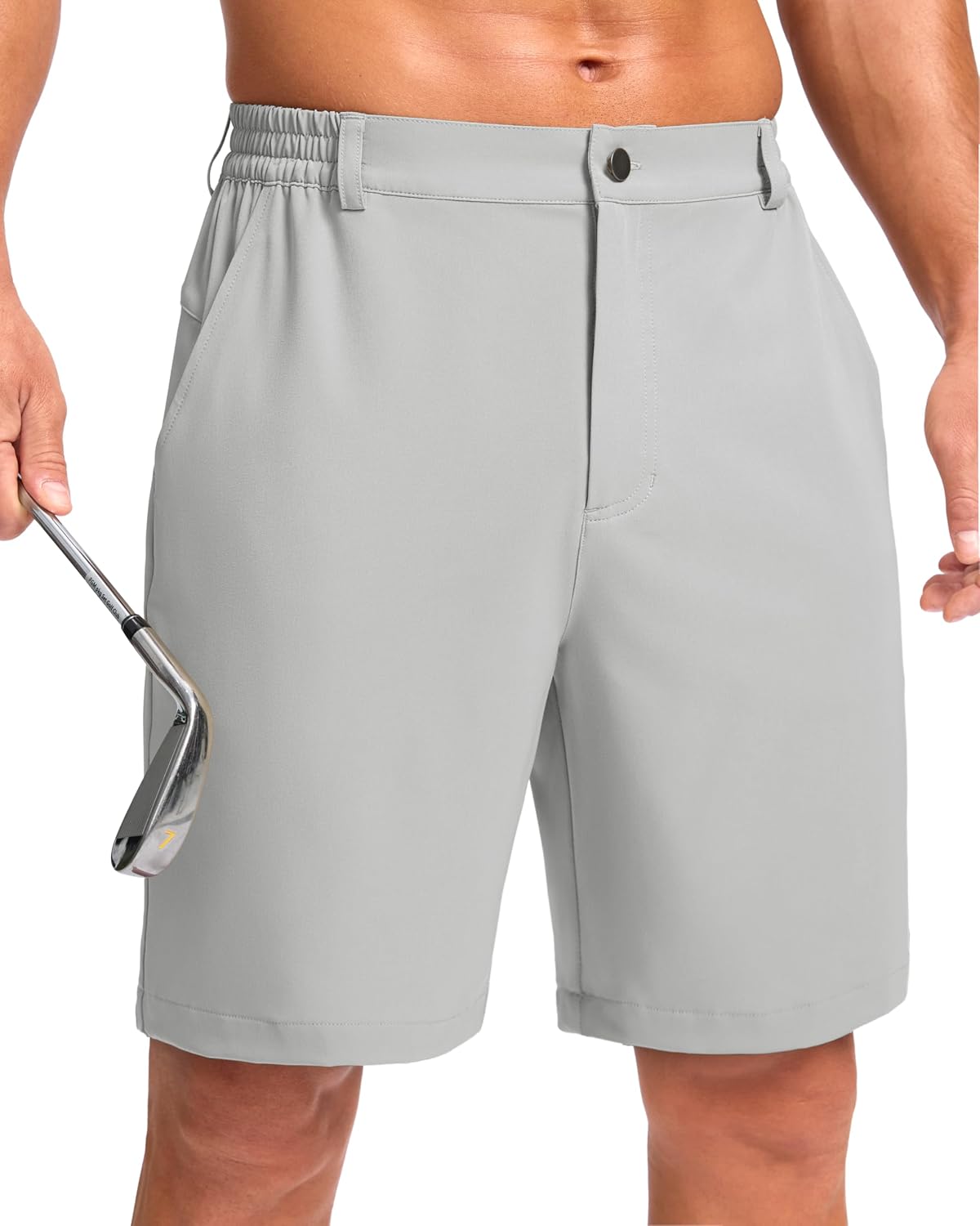 Detalle de Pudolla Men’s Casual Shorts (7”/9”) Lightweight Golf Shorts with 3 Pockets