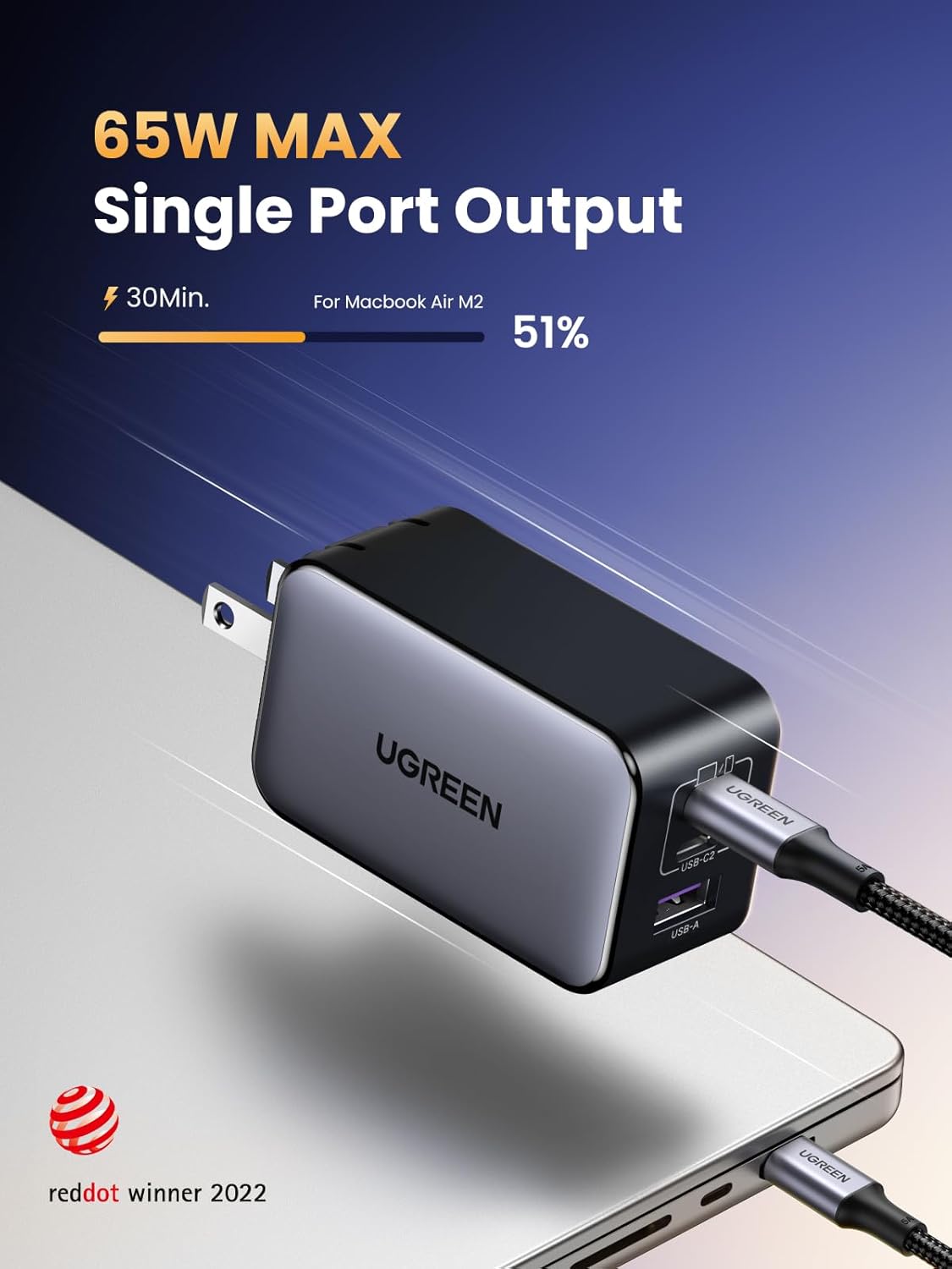 Thumbnail 1 de UGREEN Nexode 65W GaN Charger