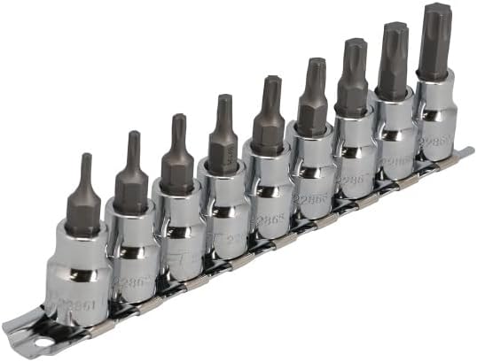 Detalle de SIGNET S22967 3/8DR ヘクスローブビットソケットセット 9本組 T10~T50 22967V