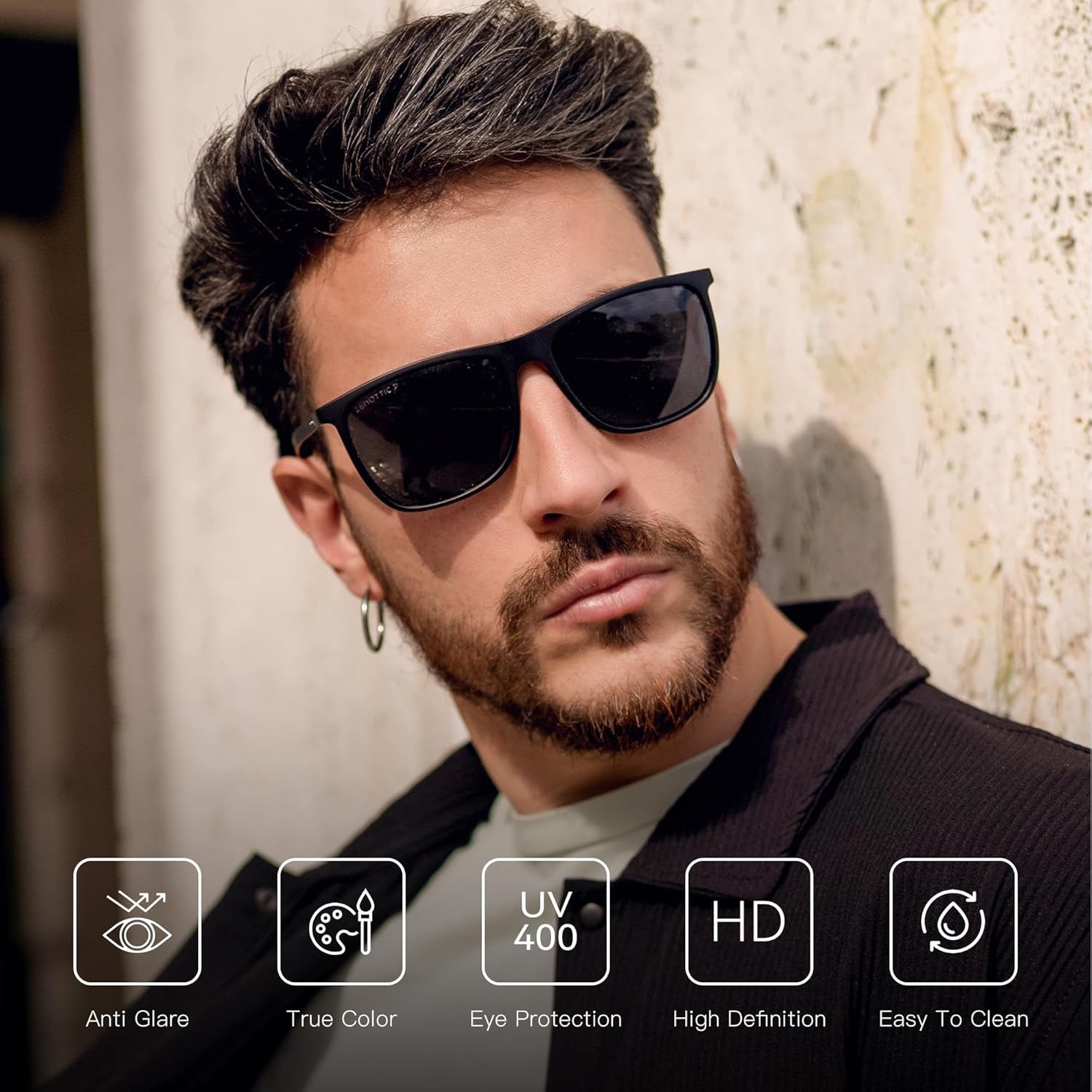 Detalle 2 de ZENOTTIC Gafas de sol polarizadas 20 g ultraligeras