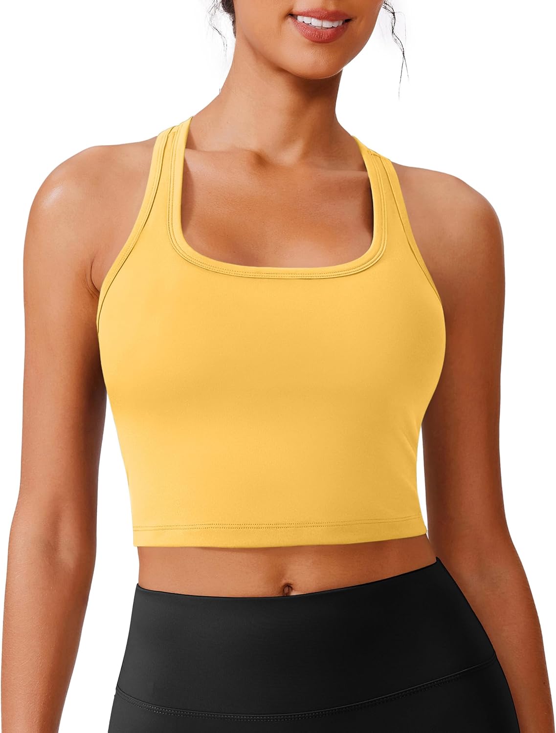Thumbnail 1 de PINSPARK Sports Bra Longline Racerback: Removable Cups, All-Day Comfort for Yoga & Light Workouts