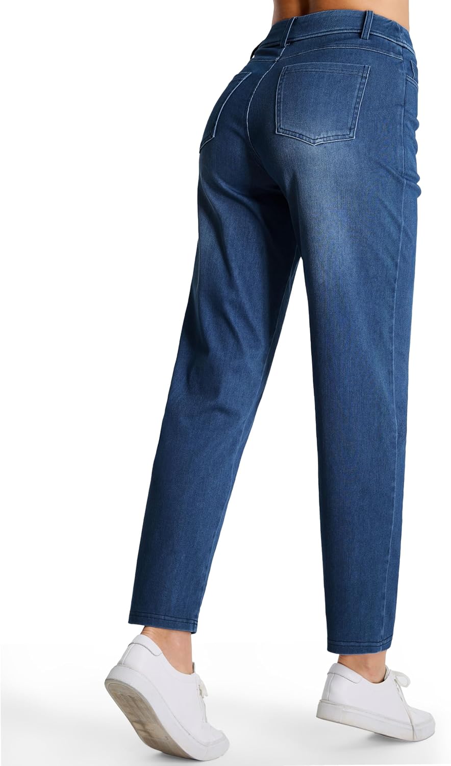 Thumbnail 6 de THE GYM PEOPLE Women's Straight Leg Pull-On Jeans, Stretch Denim, 4 Pockets
