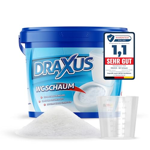 Detalle de DRAXUS WC Schaum Extra Stark – Kalk & Urinstein entfernen, Glanz & frischer Duft