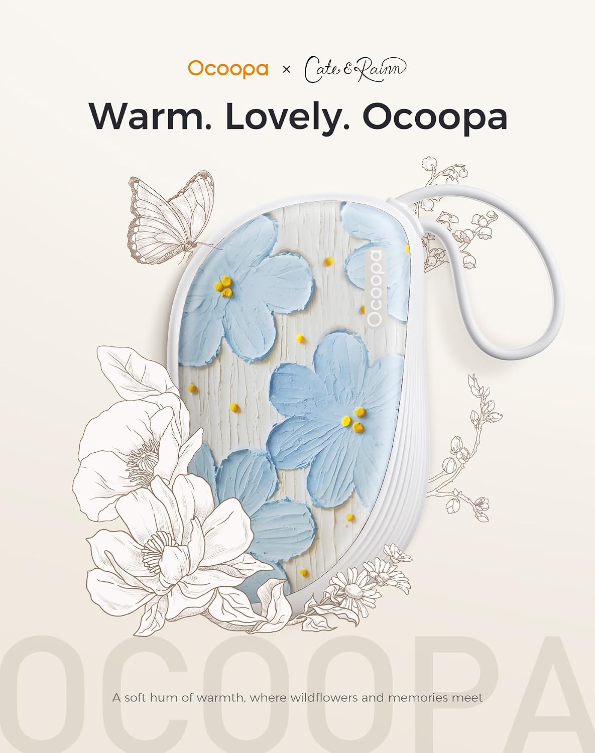 Detalle de OCOOPA UT5 Sway herbruikbare handwarmers, set van 2, ultradun aluminium