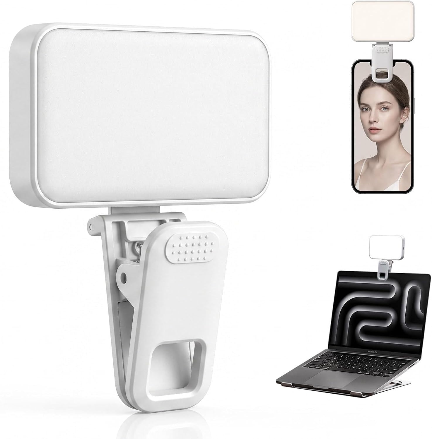 Detalle de Portable Selfie Light 90 LED Rechargeable Ring Light