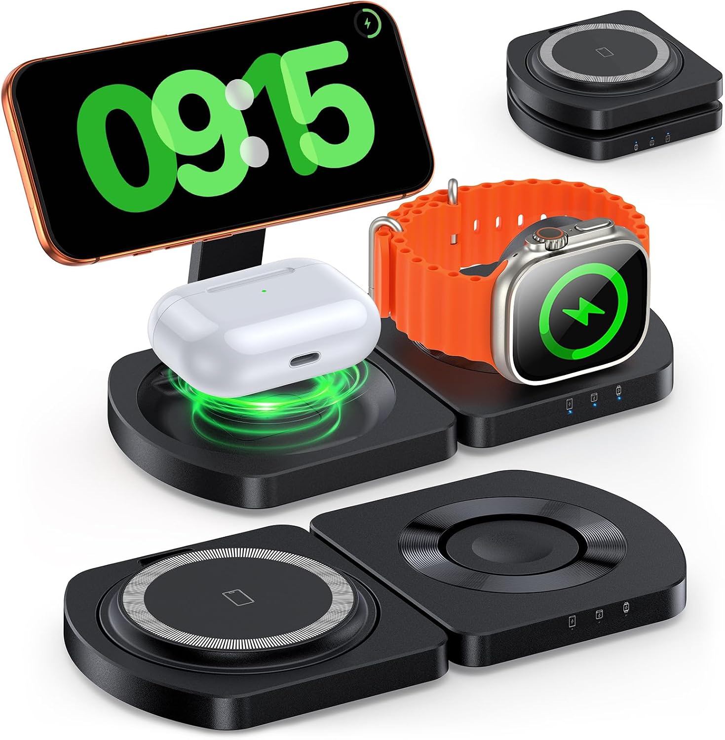 Detalle de EGV Wireless Charger 3-in-1 MagSafe Stand