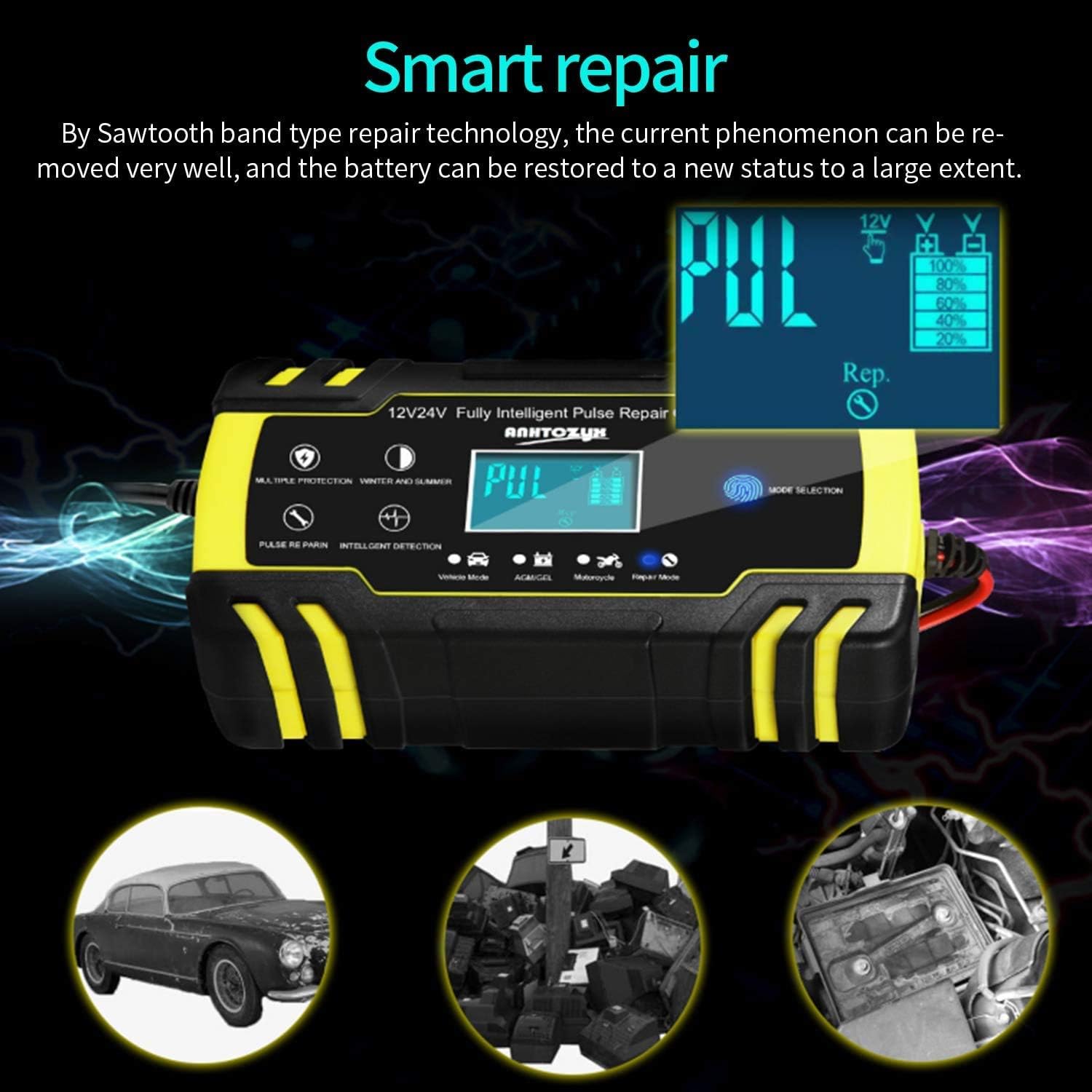 Thumbnail 6 de HAUSPROFI 12V/24V 8Amp Battery Charger