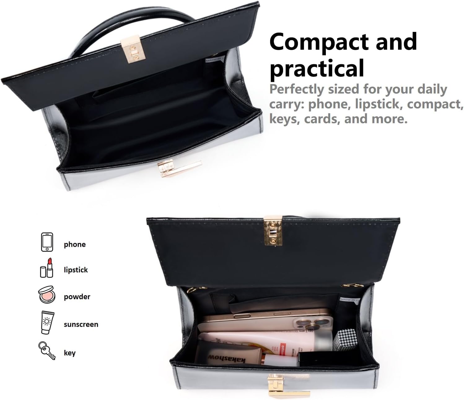 Detalle de Gurina Evening Handbag in PU Leather