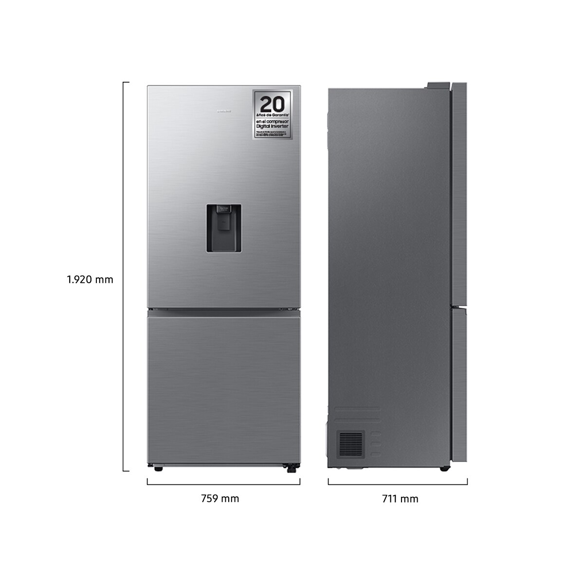 Thumbnail 1 de Frigorífico Samsung RB50DG632ES9EF 505L 📦