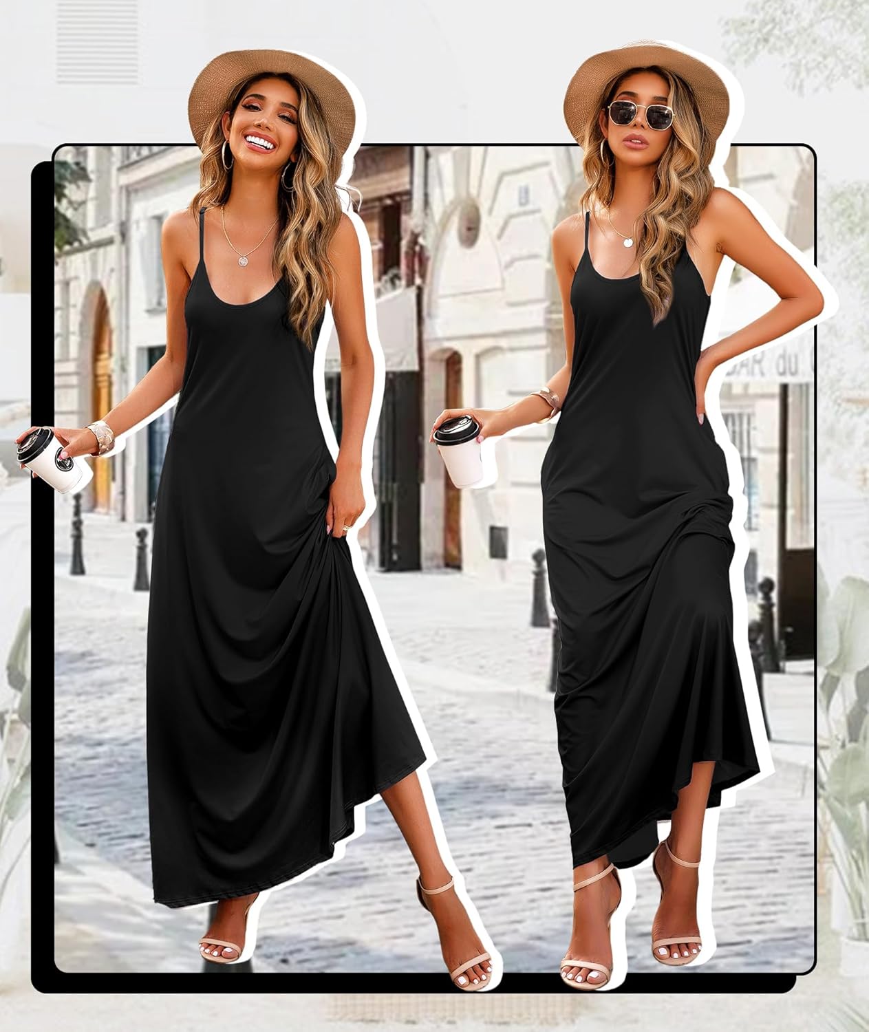 Detalle de Wolddress Womens Maxi Dress with Pockets (Plus Size, 2026)