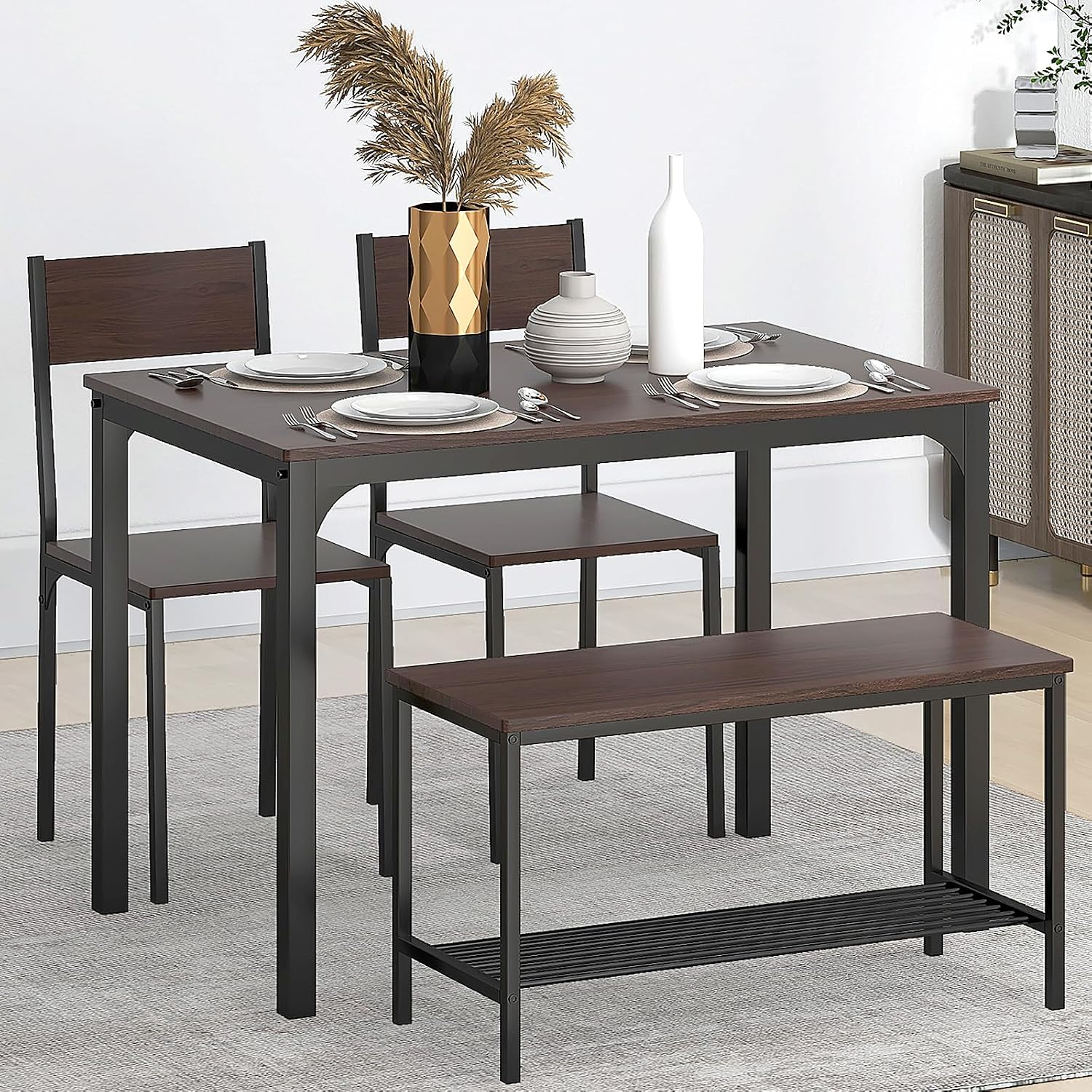 Thumbnail 5 de SDHYL dining table set with metal legs