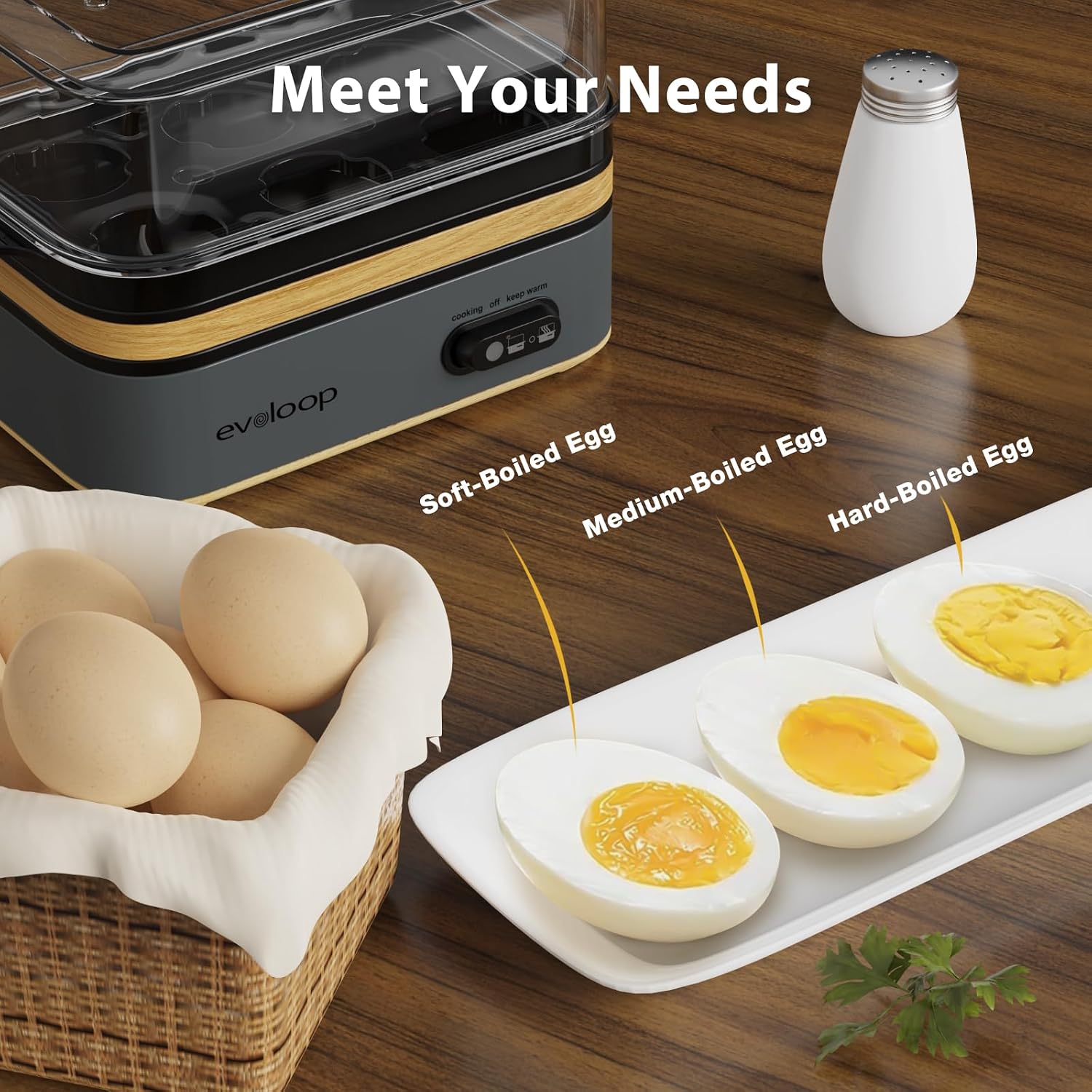 Detalle 2 de Evoloop Rapid Egg Cooker 6 Eggs