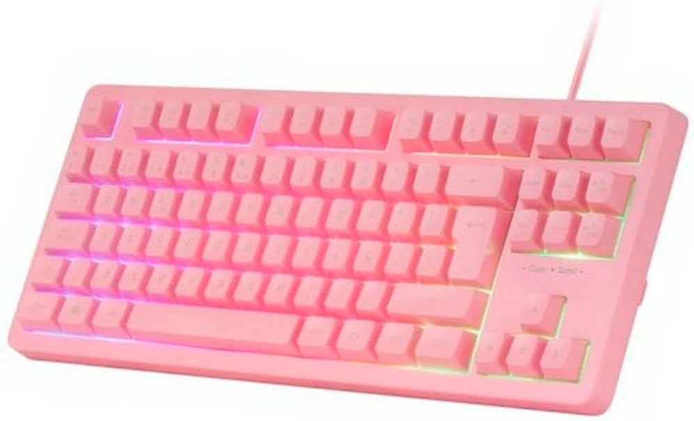 Detalle 2 de MARSGAMING MCP-RGB3 Gaming-Set (RGB-Tastatur, RGB-Maus 3200 DPI, Over-Ear-Headset, XXL-Mousepad) Pink