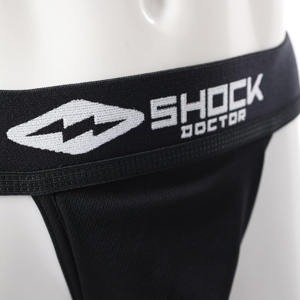 Detalle 1 de Shock Doctor 218 コアサポーターCP ファウルカップ用、吸汗速乾メッシュポケット
