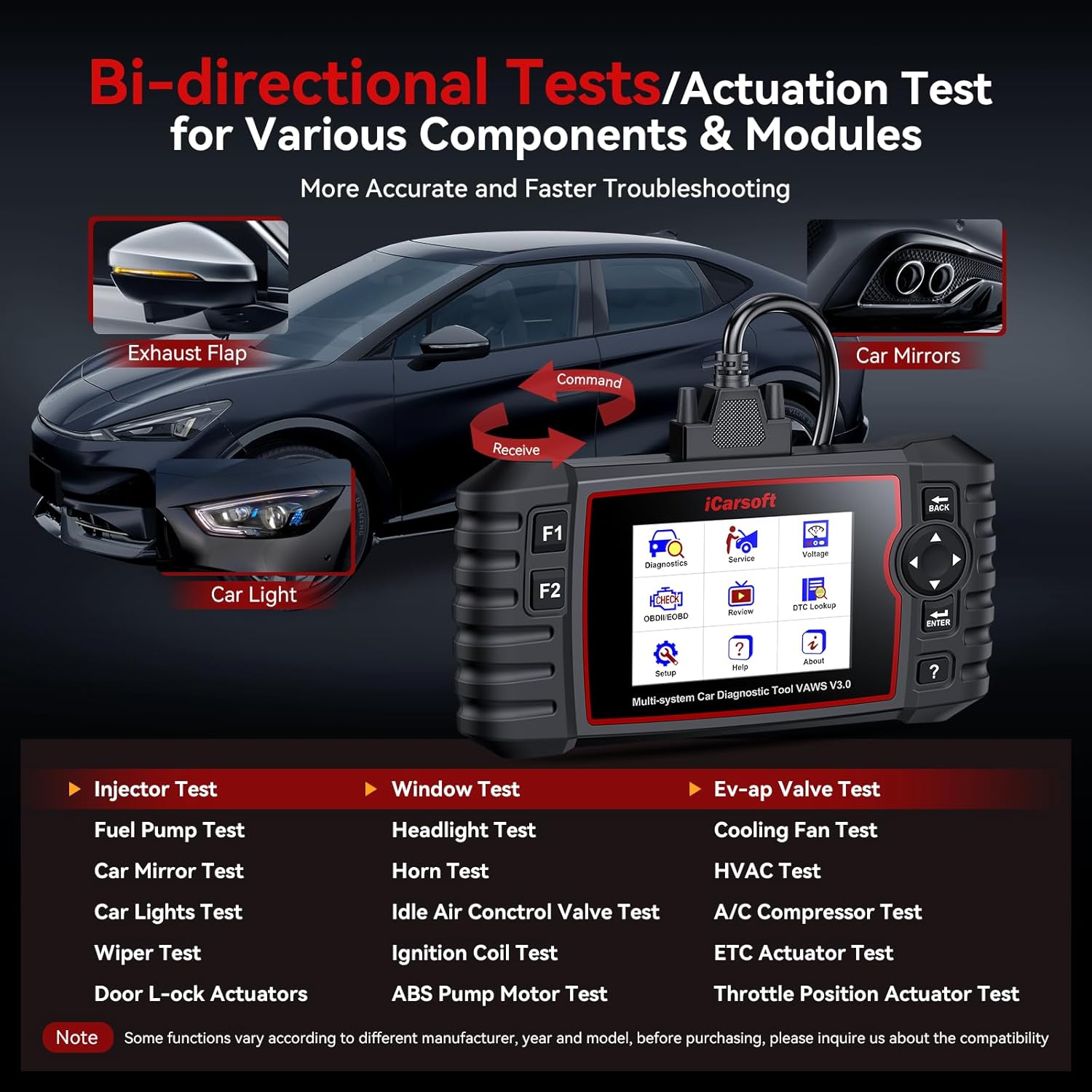 Thumbnail 3 de iCarsoft VAWS V3.0 OBD2 Scanner for VW/AUDI