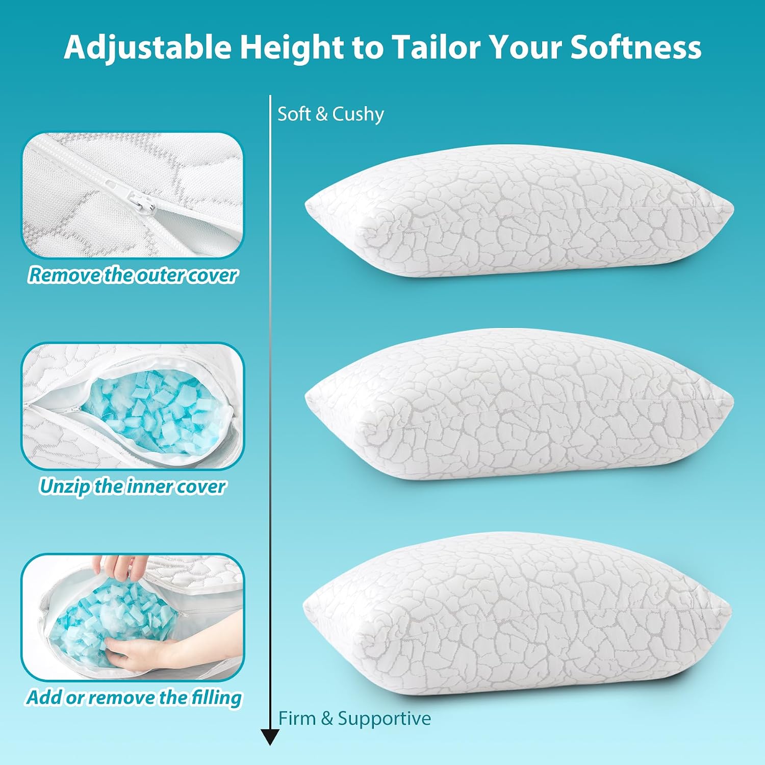 Thumbnail 4 de WGAKCED Cooling Pillows 2 Pack