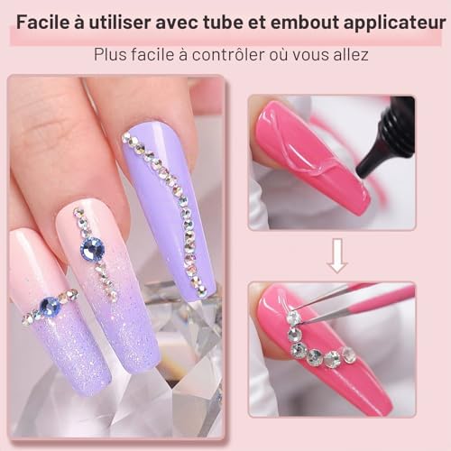 Detalle de Makartt Rhinestone Glue Gel 30g: Gel adhésif fort pour strass et nail art 3D