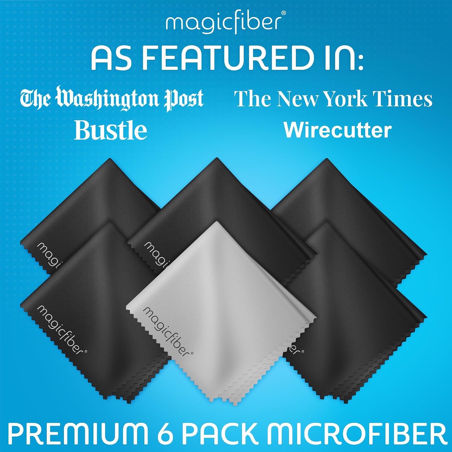 Detalle de MagicFiber Microfiber Cloth 6x7 in 🧽
