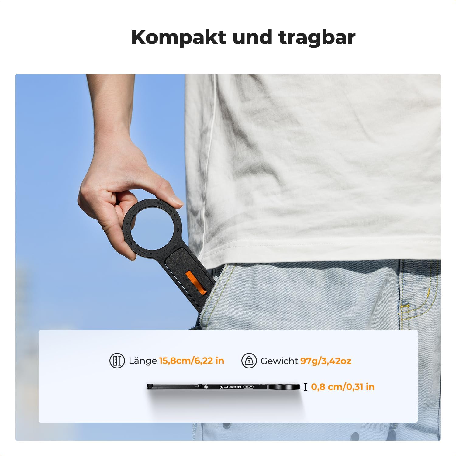 Thumbnail 5 de K&F Concept MS-47 magnetisches Handy Stativ