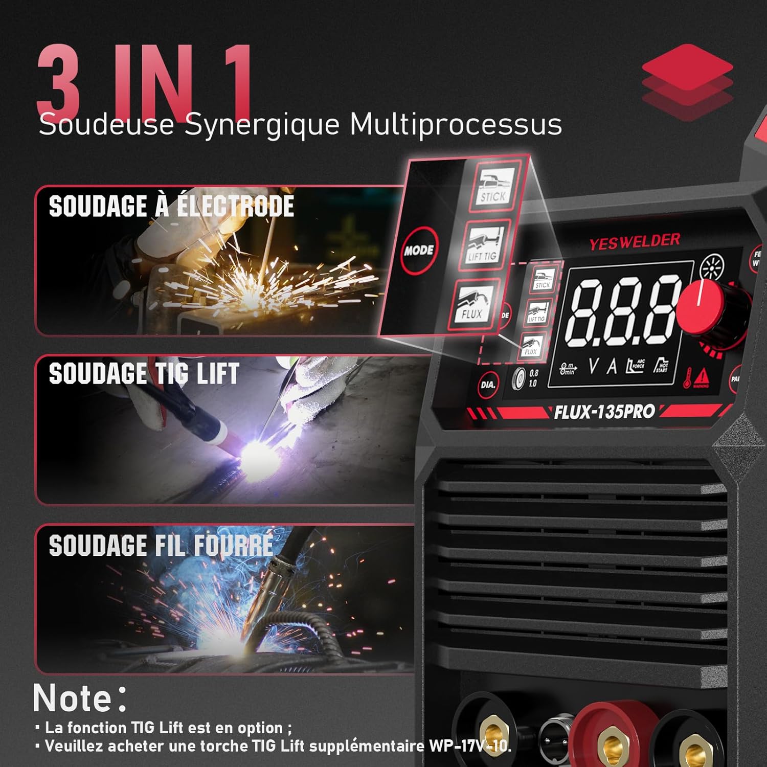 Thumbnail 2 de YESWELDER 135Amp Poste à souder 135A 📷