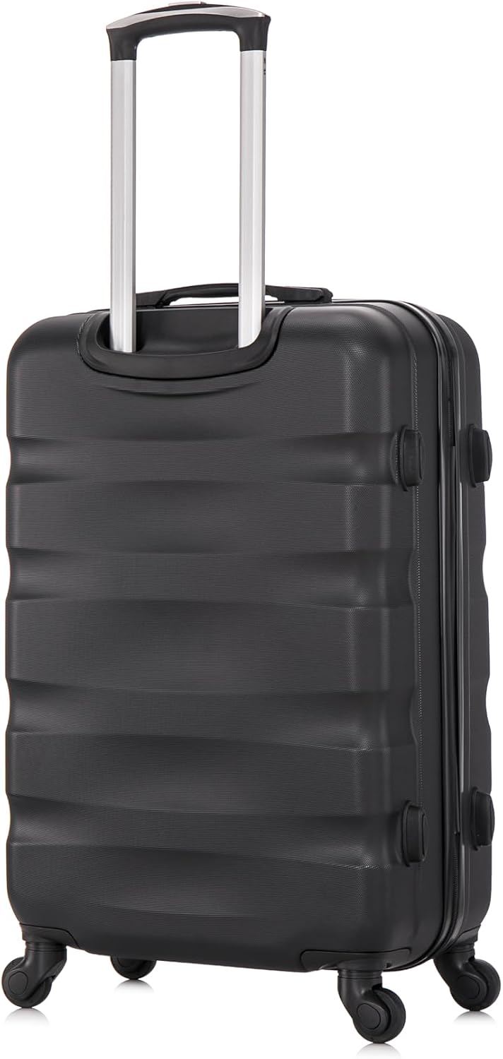 Detalle de CELIMS Set Valigie Media 20 kg Rigida Nero + Beauty Case 35 cm | Valigia 65 cm con 4 Ruote