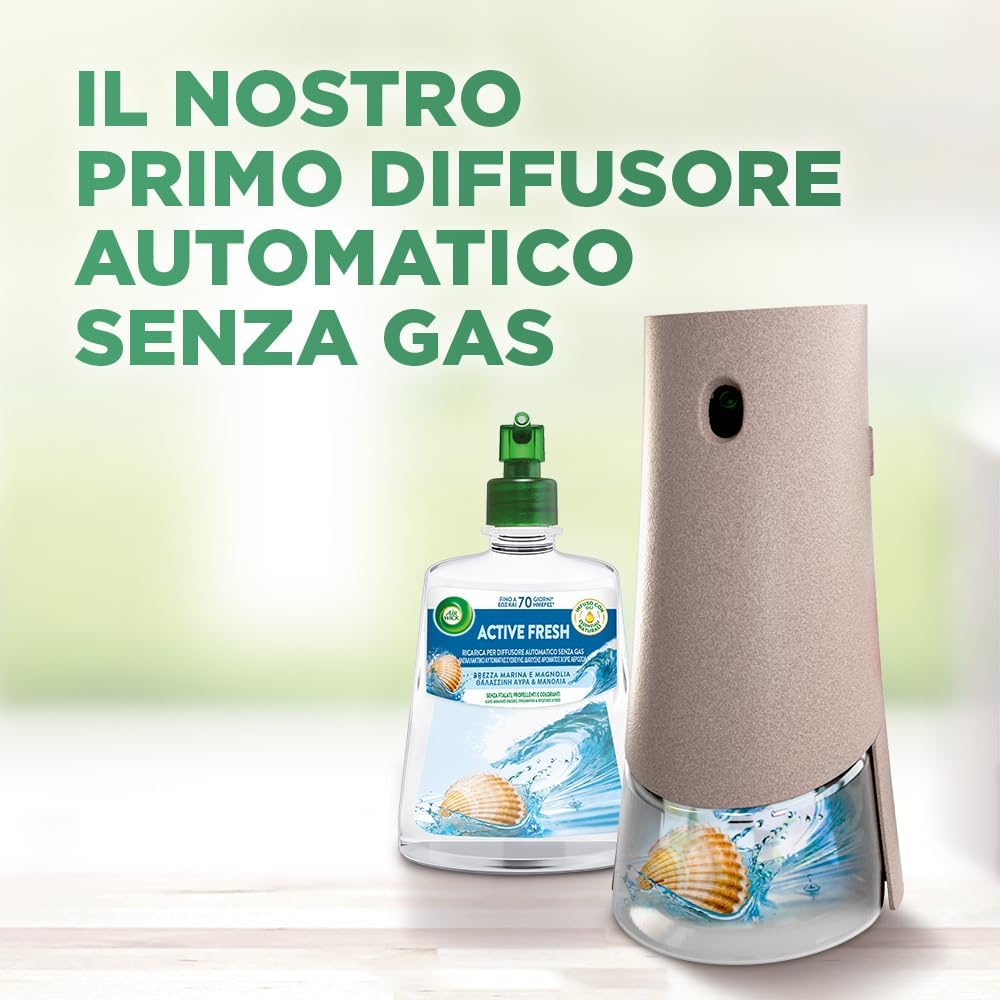 Thumbnail 2 de Airwick Active Fresh Deodorante per Ambienti – Ricariche Brezza Marina e Magnolia (Confezione da 4, 228 ml cadauna)