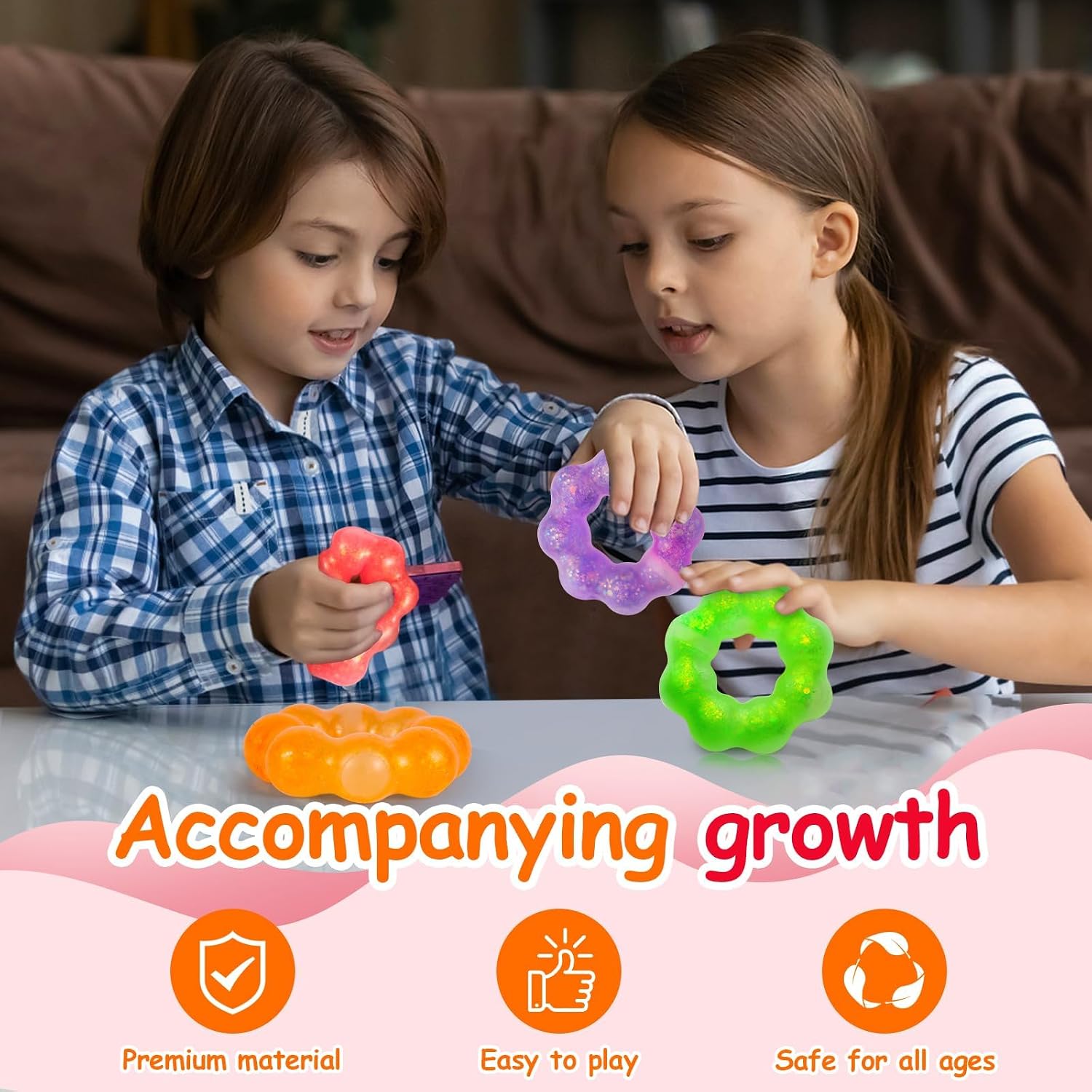 Detalle de Wearable Squishy Stress Toys, 4-Pack