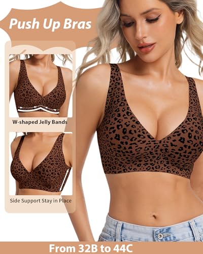 Detalle 2 de HOWIN Jelly Bras Gel Wireless Deep V Bra – Seamless T Shirt Bralette