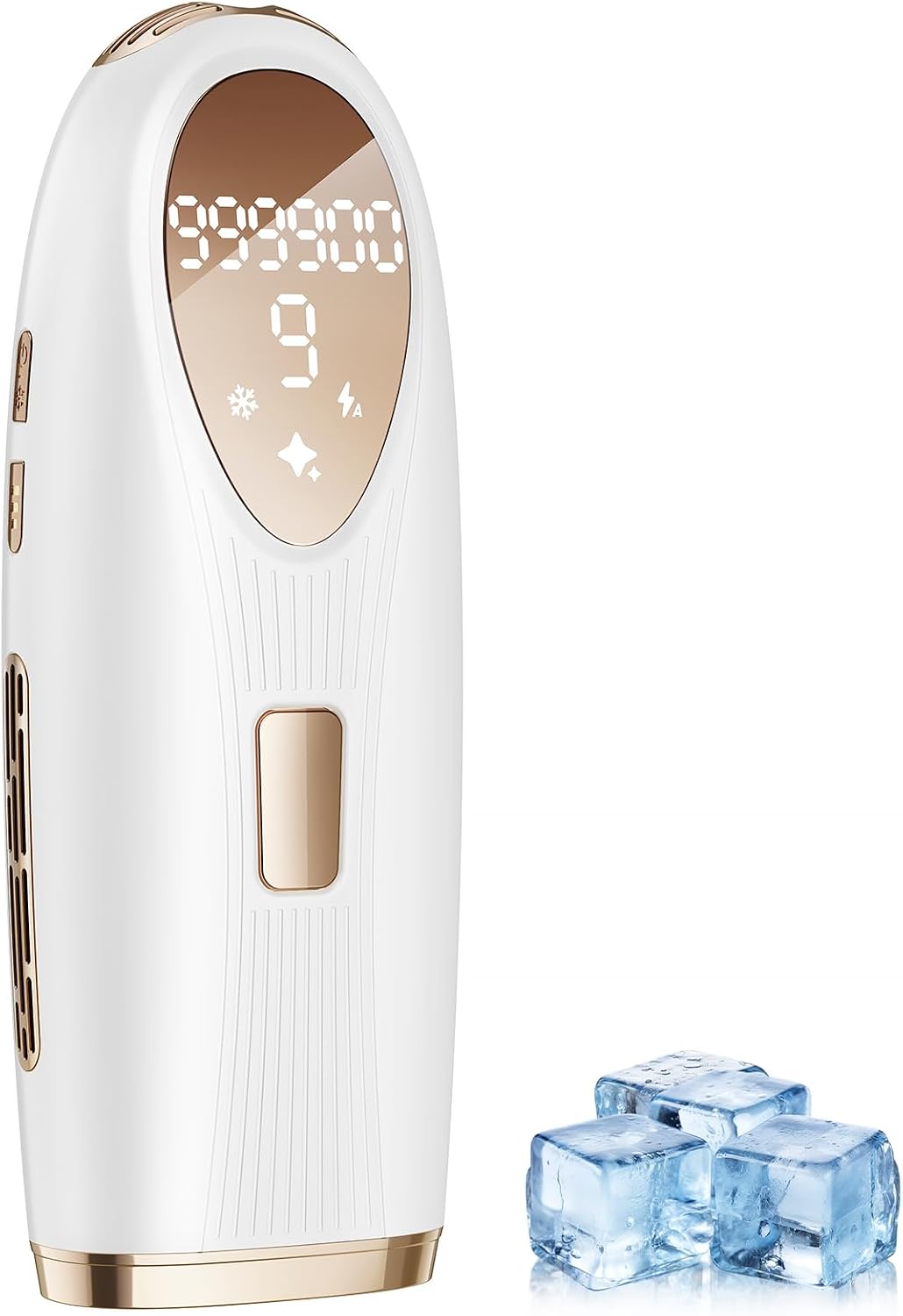 Detalle de TIIMAGIC IPL Laser Hair Removal Device for Home Use with Ice Cooling (9 Levels, 999,900 Flashes) - White