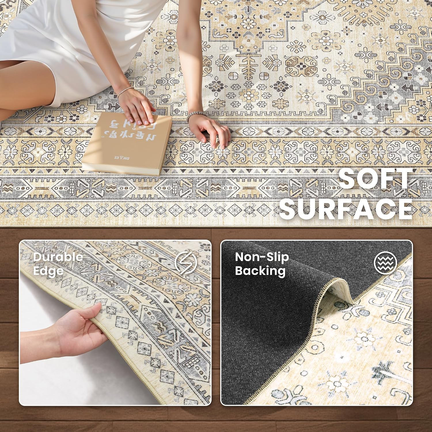 Detalle de Zesthome area rug, 8x10