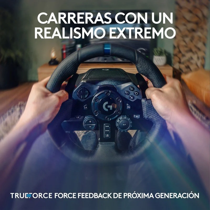 Detalle 2 de Logitech G923 Volante y pedales para PS5/PC