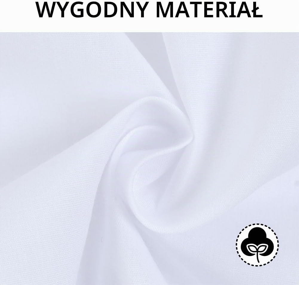 Detalle 2 de BSBUY 5046080 – dziecięcy fartuch laboratoryjny, zestaw 4 szt., XL, biały