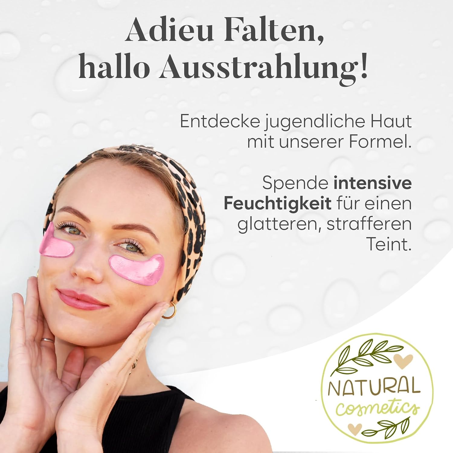 Detalle de BLOOMORA Gemischte Augenpads – 30 Paare mit Niacinamid & Hyaluron