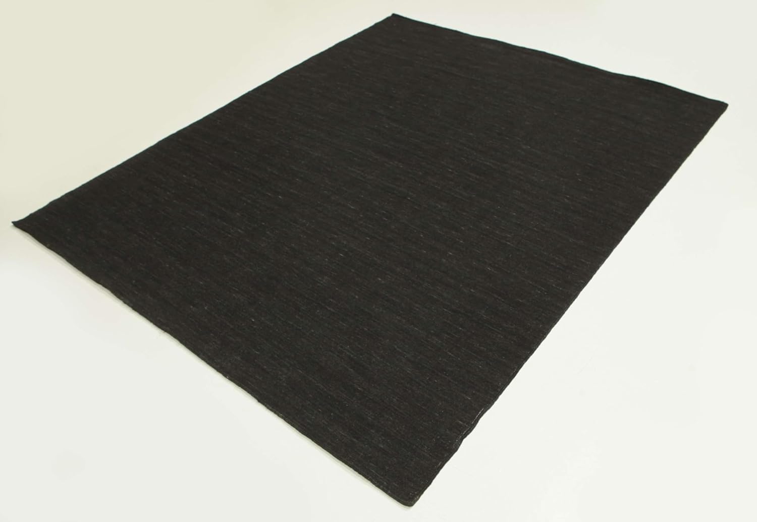 Detalle de RugVista Handloom Flat Rug, 200 x 250 cm Black Kilim