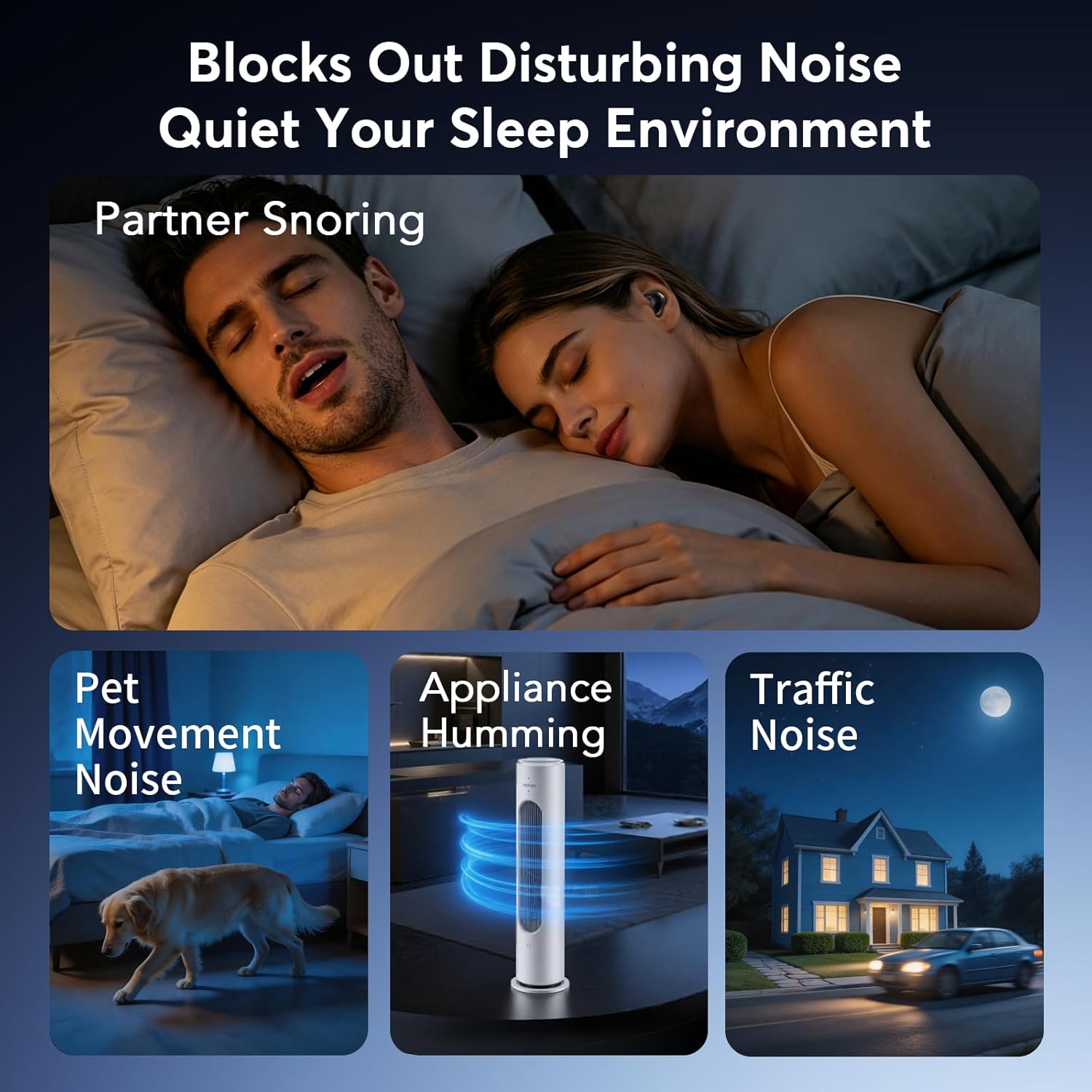 Detalle de Sleep Earbuds for Side Sleepers — Invisible Flat Bluetooth Sleeping Earbuds (Zero Pressure, No Lights)