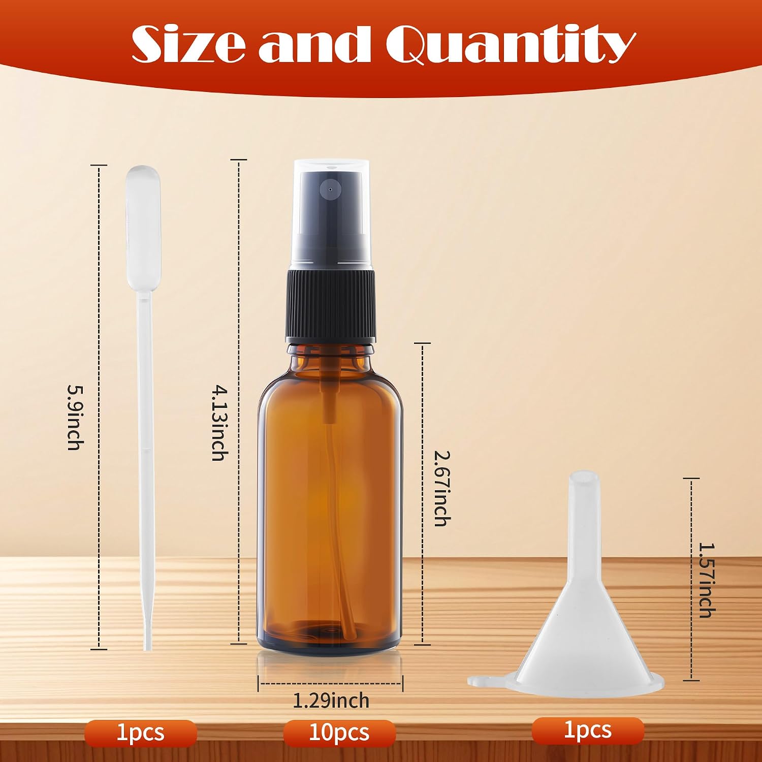 Detalle 2 de Nuangoo Braunglas Sprühflasche 50 ml Set